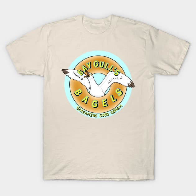 Bay Gull's Bagels T-Shirt by OceanicBrouhaha